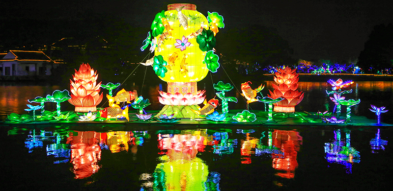 盛大彩灯元宵节花灯鉴赏传统彩灯 自贡彩灯制作 彩车制作 春节花灯彩灯制作公司 自贡盛大彩灯文化传播有限公司